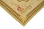 Aubusson Eskitme Bej Pamuk Üzerine Yün El Dokuma Halı-273x364 - Görsel 4