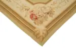 Aubusson Eskitme Bej Pamuk Üzerine Yün El Dokuma Halı-272x362 - Görsel 4