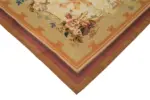 Aubusson Eskitme Bej Pamuk Üzerine Yün El Dokuma Halı-312x407 - Görsel 4