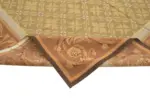 Aubusson Eskitme Kahverengi Pamuk Üzerine Yün El Dokuma Halı-262x363 - Görsel 6