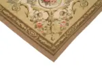 Aubusson Eskitme Bej Pamuk Üzerine Yün El Dokuma Halı-265x336 - Görsel 4