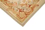 Aubusson Eskitme Bej Pamuk Üzerine Yün El Dokuma Halı-265x360 - Görsel 4