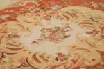 Aubusson Eskitme Bej Pamuk Üzerine Yün El Dokuma Halı-308x426 - Görsel 5