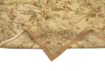 Aubusson Eskitme Sarı Pamuk Üzerine Yün El Dokuma Halı-304x430 - Görsel 6