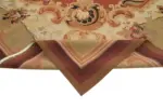 Aubusson Eskitme Bej Pamuk Üzerine Yün El Dokuma Halı-321x426 - Görsel 6