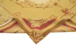Aubusson Eskitme Sarı Pamuk Üzerine Yün El Dokuma Halı-265x366 - Görsel 6