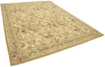 Aubusson Eskitme Bej Pamuk Üzerine Yün El Dokuma Halı-268x368 - Görsel 2