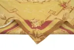 Aubusson Eskitme Sarı Pamuk Üzerine Yün El Dokuma Halı-264x363 - Görsel 6