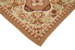 Aubusson Eskitme Bej Pamuk Üzerine Yün El Dokuma Halı-300x430 - Görsel 4