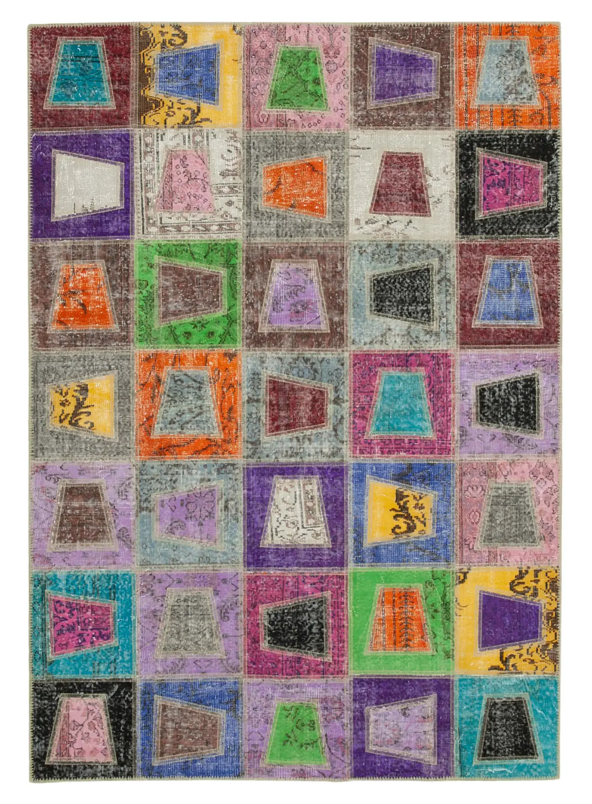 Rc_29610_0_Multicolor_Modern_Design_Patchwork_Rugs
