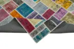 Patchwork Multi Pamuk Üzerine Yün El Dokuma Kilim-210x296 - Görsel 6