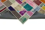 Patchwork Multi Pamuk Üzerine Yün El Dokuma Kilim-210x297 - Görsel 6