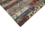 Patchwork Multi Pamuk Üzerine Yün El Dokuma Kilim-243x308 - Görsel 4