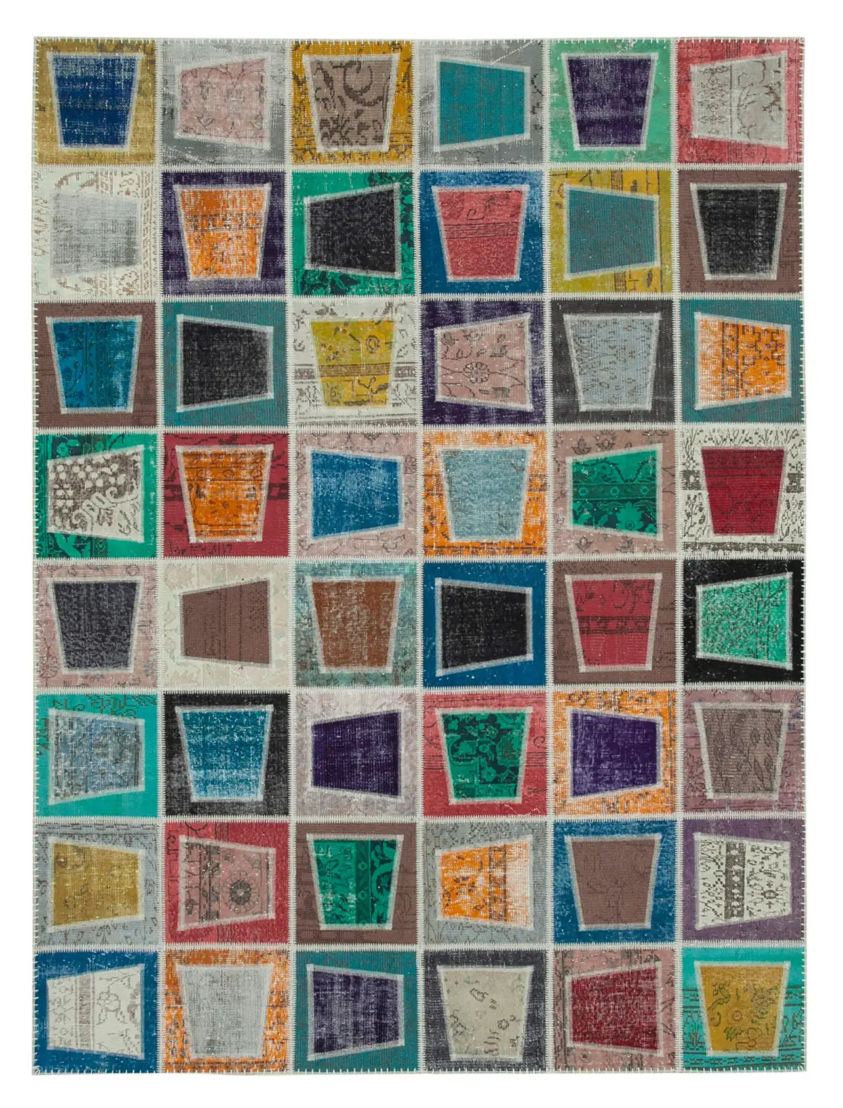 Rc_29654_0_Multicolor_Modern_Design_Patchwork_Rugs