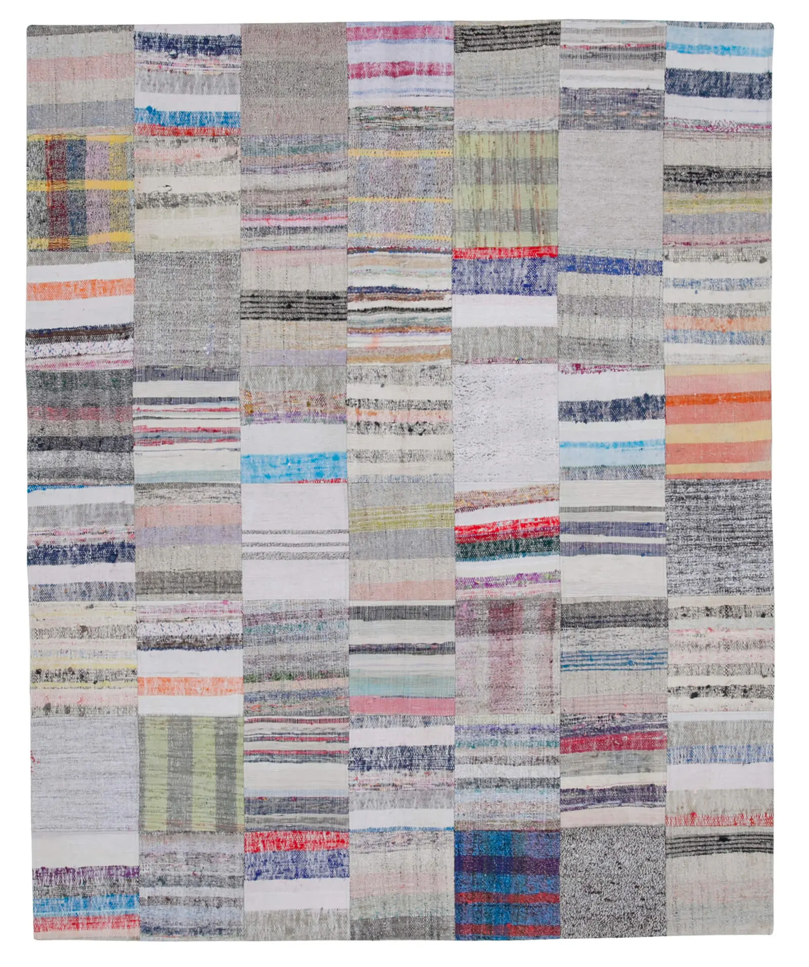 Rc_30223_1_Multicolor_Oriental_Kilim_Patchwork_Rugs Chaput Patchwork Multi Renk Pamuk Üzerine Yün El Dokuma Kilim-200x250 - Görsel 1