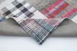 Chaput Patchwork Multi Renk Pamuk Üzerine Yün El Dokuma Kilim-213x303 - Görsel 5