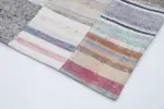 Chaput Patchwork Multi Renk Pamuk Üzerine Yün El Dokuma Kilim-203x300 - Görsel 4