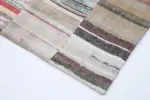 Chaput Patchwork Multi Renk Pamuk Üzerine Yün El Dokuma Kilim-202x299 - Görsel 4