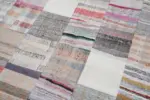 Chaput Patchwork Multi Renk Pamuk Üzerine Yün El Dokuma Kilim-201x300 - Görsel 6