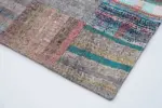 Chaput Patchwork Multi Renk Pamuk Üzerine Yün El Dokuma Kilim-214x303 - Görsel 4