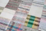 Chaput Patchwork Multi Renk Pamuk Üzerine Yün El Dokuma Kilim-214x303 - Görsel 6