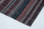 Chaput Patchwork Multi Renk Pamuk Üzerine Yün El Dokuma Kilim-210x300 - Görsel 4