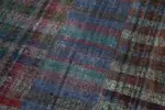 Chaput Patchwork Multi Renk Pamuk Üzerine Yün El Dokuma Kilim-210x300 - Görsel 6