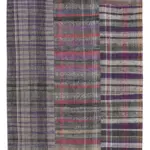 Chaput Patchwork Multi Renk Pamuk Üzerine Yün El Dokuma Kilim-205x304