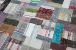 Chaput Patchwork Multi Renk Pamuk Üzerine Yün El Dokuma Kilim-200x305 - Görsel 6