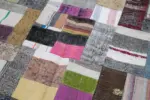 Chaput Patchwork Multi Renk Pamuk Üzerine Yün El Dokuma Kilim-200x304 - Görsel 6