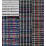 Chaput Patchwork Multi Renk Pamuk Üzerine Yün El Dokuma Kilim-200x300