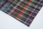 Chaput Patchwork Multi Renk Pamuk Üzerine Yün El Dokuma Kilim-200x300 - Görsel 4