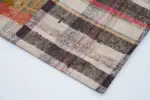 Chaput Patchwork Multi Renk Pamuk Üzerine Yün El Dokuma Kilim-200x310 - Görsel 4