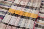 Chaput Patchwork Multi Renk Pamuk Üzerine Yün El Dokuma Kilim-200x310 - Görsel 6