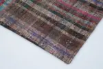 Chaput Patchwork Multi Renk Pamuk Üzerine Yün El Dokuma Kilim-205x300 - Görsel 4