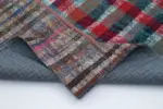 Chaput Patchwork Multi Renk Pamuk Üzerine Yün El Dokuma Kilim-205x300 - Görsel 5