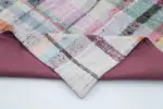 Chaput Patchwork Multi Renk Pamuk Üzerine Yün El Dokuma Kilim-187x198 - Görsel 5