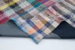 Chaput Patchwork Multi Renk Pamuk Üzerine Yün El Dokuma Kilim-170x222 - Görsel 5