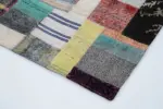 Chaput Patchwork Multi Renk Pamuk Üzerine Yün El Dokuma Kilim-169x239 - Görsel 4