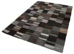 Chaput Patchwork Kahverengi Renk Pamuk Üzerine Yün El Dokuma Kilim-170x242 - Görsel 3