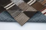 Chaput Patchwork Kahverengi Renk Pamuk Üzerine Yün El Dokuma Kilim-170x242 - Görsel 5