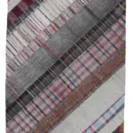 Chaput Patchwork Multi Renk Pamuk Üzerine Yün El Dokuma Kilim-197x305