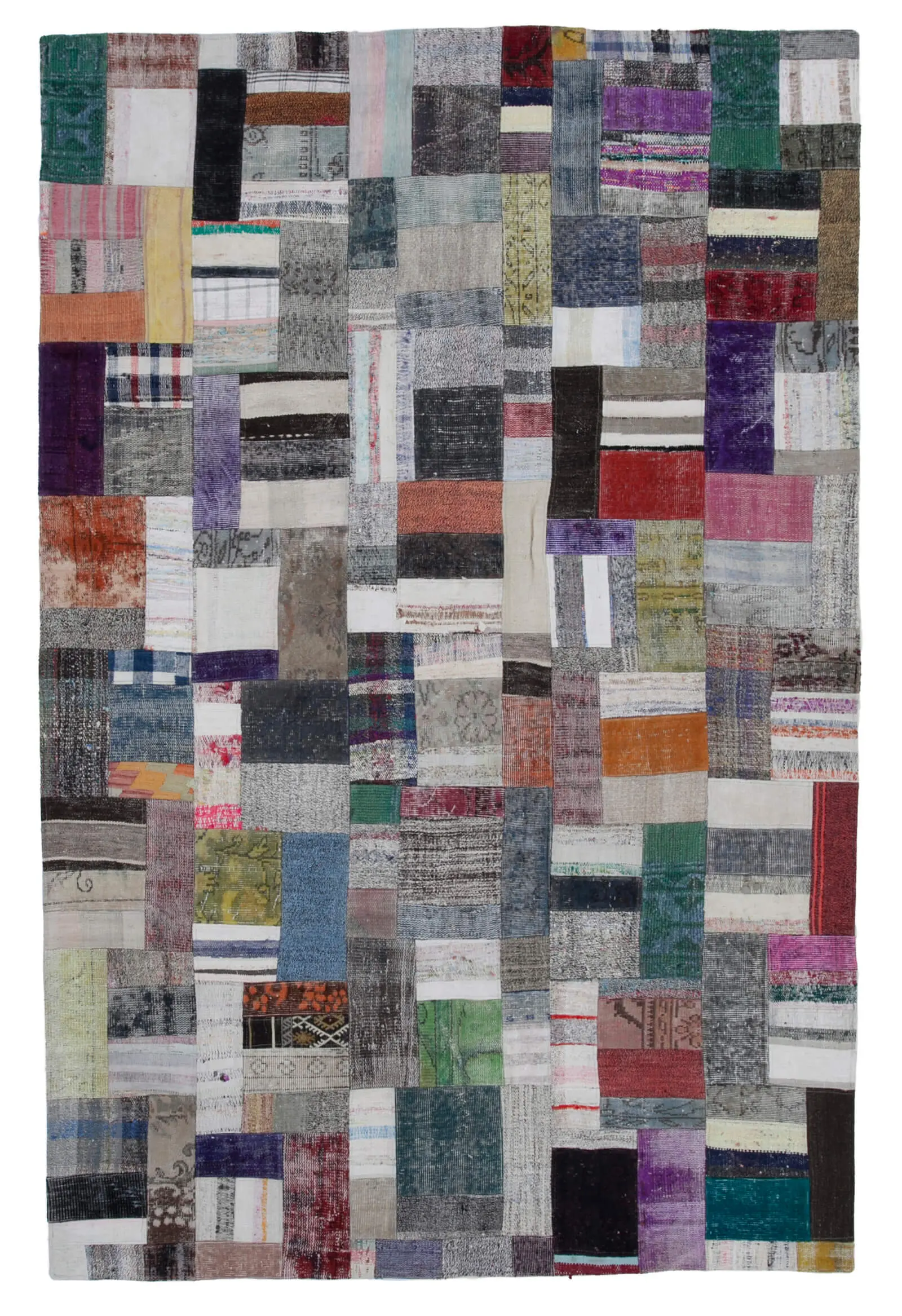 Rc_30315_1_Multicolor_Oriental_Kilim_Patchwork_Rugs Chaput Patchwork Multi Renk Pamuk Üzerine Yün El Dokuma Kilim-200x303 - Görsel 1