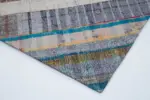 Chaput Patchwork Multi Renk Pamuk Üzerine Yün El Dokuma Kilim-197x305 - Görsel 4