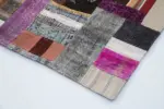 Chaput Patchwork Multi Renk Pamuk Üzerine Yün El Dokuma Kilim-200x305 - Görsel 4