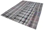 Chaput Patchwork Multi Renk Pamuk Üzerine Yün El Dokuma Kilim-214x304 - Görsel 3