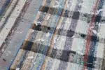 Chaput Patchwork Multi Renk Pamuk Üzerine Yün El Dokuma Kilim-214x304 - Görsel 6