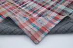 Chaput Patchwork Multi Renk Pamuk Üzerine Yün El Dokuma Kilim-199x297 - Görsel 5