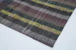 Chaput Patchwork Multi Renk Pamuk Üzerine Yün El Dokuma Kilim-196x300 - Görsel 4