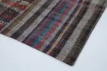 Chaput Patchwork Multi Renk Pamuk Üzerine Yün El Dokuma Kilim-200x300 - Görsel 4